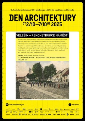 Den architektury 3. 10. 2025 - Velen - rekonstrukce nmst - pozvnka